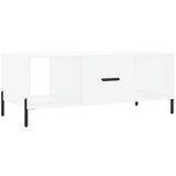 Maison Chic Klubska mizica - kavna mizica - Nizka mizica bela 102x50x40 cm inženirski les, (21755440) Cene