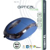 Connect Xl Miš optički, 800dpi, USB, plava boja - CXL-M100BU | shoptok.hr