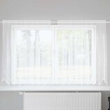  Čipkasta zavjesa sa zavjesama Bijelo 140 x 200 cm Poliester | shoptok.hr