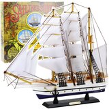  Collectible Decorative Model Sailing Ship Frigate White 49x43cm | shoptok.hr