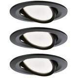 PAULMANN Set okruglih ugradbenih LED svjetiljki Nova (Crna, 6,5 W, Promjer: 84 mm, Pomična glava svjetiljke, 3 Kom.) Cijene