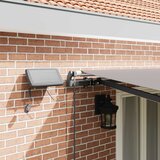  Skrovita tenda S LED lampica Svjetlosiva 500 ×300 cm tkanina | shoptok.hr