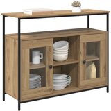  Kreveta Umjetnički hrast 100 x 35 x 80 cm Konstruirano drvo | shoptok.hr
