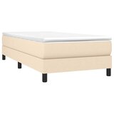  Okvir za krevet s oprugom krem 90x190cm od tkanine | shoptok.hr
