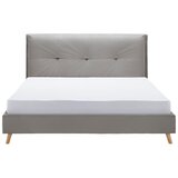 Bessagi Home Oblazinjena Postelja Camilla, Svetlo Siva, Žamet, 180x200 | Shoptok.si