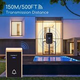 Aigostar KOMPLET 2x bežični zvonac za utičnicu 230V IP44 crna/bakarna | Eponuda.com