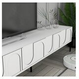 Hanah home TV ormarić s policama Lyon 2, 180 cm, Bijeli | Eponuda.ba