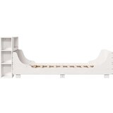  Posteljni okvir brez vzmetnice bel 75x190 cm trdna borovina | Shoptok.si