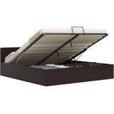 Maison Chic Dvižni Posteljni okvir - Dvoposteljna postelja - Zakonska postelja sivo umetno usnje 180x200 cm, (21693851) | Shoptok.si