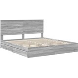  s od storage Siva Sonoma 180 x 200 cm Konstruirano drvo | shoptok.hr