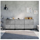  Komode 3 kom siva boja betona 60x35x70 cm od konstruiranog drva | shoptok.hr