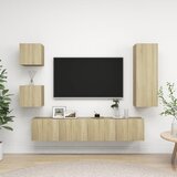  5-dijelni set TV ormarića boja hrasta sonome konstruirano drvo | shoptok.hr