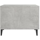  Stolić za kavu s metalnim nogama 2 kom boja betona 50x50x40 cm | shoptok.hr