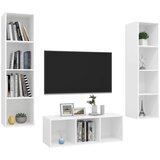  3-dijelni set TV ormarića bijeli od konstruiranog drva | shoptok.hr
