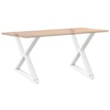  Noge jedilne mize 2 kosa Bela 90x(72-73,3) cm Jeklo | Shoptok.si