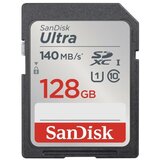 San Disk Ultra 128GB SDXC spominska kartica 140MB/s | Shoptok.si