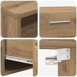  Set TV komoda FLORIN 3 pcs Umjetnički hrast Konstruirano drvo | shoptok.hr