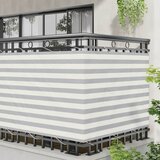  Balcony ekran Svijetlo siva i bijela. 120 x 600 cm | shoptok.hr