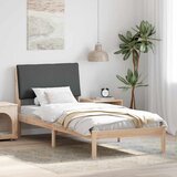 vidaXL Kovinska posteljna konstrukcija rjava in temno siva 90 x 190 cm, (5000084352) | Shoptok.si