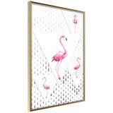  Poster - Flamingos and Triangles 30x45 | shoptok.hr