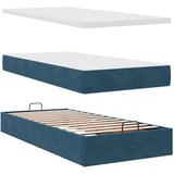  Otomanski okvir kreveta s madracima plavi 180x200cm baršunasti | shoptok.hr