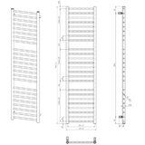 Sapho kupaonski radijator dina 156x40 cm mat crna | Eponuda.com