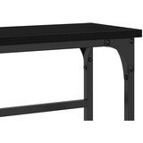 Konzola Crni hrast Metalni okvir MDF ploča Kompaktno Izdržljivo | shoptok.hr
