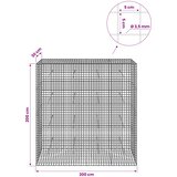  Gabion s žicom debljine 3,5 mm i mrežom 5x5 cm 200x30x200 cm | shoptok.hr