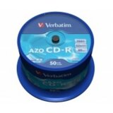Verbatim CD Disk 700 MB, 80min, 52x, Crystal (DataLifePlus - AZO) 50kom | shoptok.hr