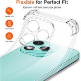 Techsuit Shockproof Clear Silicone prozirna maskica otporna na udarce za Honor 400 Lite | shoptok.hr