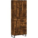  Visoka komoda dimljeni hrast 69 5x34x180 cm konstruiranog drva | shoptok.hr