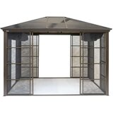  Sojag aluminijski paviljon Castel s limenim krovom i komarnicima - 297x362x283cm | shoptok.hr