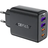 PD 45W GaN stenski polnilec s 4 vhodi 2x USB-C + 2x USB-A črn, (21580890)