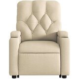 vidaXL Naslanjač s funkcijo vstajanja krem blago, (20927742) | Shoptok.si