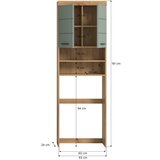 MID.YOU OMARICA ZA PRALNI STROJ žajbljevo zelena, hrast artisan | Shoptok.si