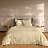 Douceur d intérieur Bež 3-dijelna flanelska posteljina za bračni krevet/za produženi krevet 240x220 cm Veloutea – | shoptok.hr