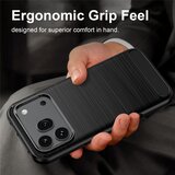 Techsuit Carbon Silicone maska za Honor 600 / 600 Pro – crna | shoptok.hr