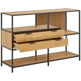 Livetastic REGAL 77/114/35 cm naravne barve, črna | Shoptok.si