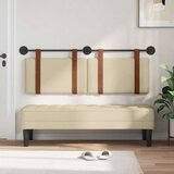  Držeće uzglavlje Zidne Krema 150 x 55 x 5 cm Antikni PU - Krema 140 cm bez LED | shoptok.hr
