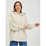 Vans Cream Women's Oversize Hoodie - Women Cene