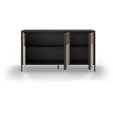 Marckeric Antracitno siva/svjetlo smeđa niska komoda 156x86 cm Amalia – | shoptok.hr