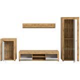MID.YOU Dnevni Regal Jam, Bela, Barva Hrasta, 4-Delni | Shoptok.si