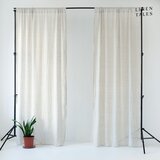 Linen Tales Kremno bele prosojne zavese v kompletu 2 ks 130x250 cm Daytime – Linen Tales Cene