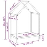  stojalo za drva antracit 40x25x60 cm hladno valjano jeklo | Shoptok.si