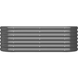  Povišena vrtna gredica od pocinčanog čelika 114 x 40 x 36 cm antracit | shoptok.hr