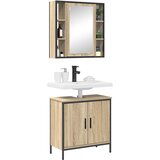  Set namještaja za kupaonicu 2 kom. Smeđa 60 x 30 x 60 cm | shoptok.hr