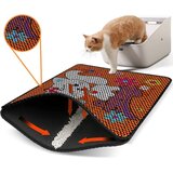 WALLXPERT WC pretinac za mačke Nrszn0070, 45 x 60 cm, narandžasti | Eponuda.ba