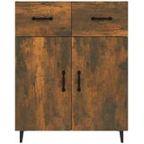  Komoda boja dimljenog hrasta 69,5x34x90 cm konstruirano drvo | shoptok.hr