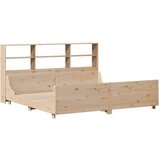  Knjižna postelja brez vzmetnice 200x200 cm trden les | Shoptok.si