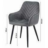 Nana stolica - tamnozeleni baršun / crne noge x 1 | shoptok.hr